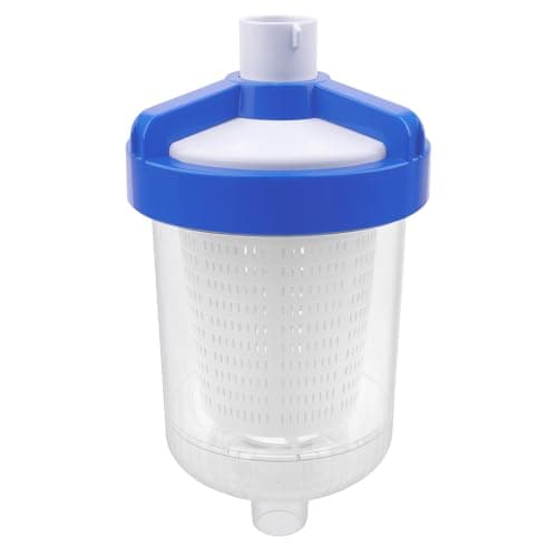 ATRACYPART Inline Leaf Catcher Canister for Pool Vacuum Compatible with Hayward W560 PoolVac Navigator Standard, Durable Leaf Trap Filter with White Basket, 5 Pcs Skimmer Socks