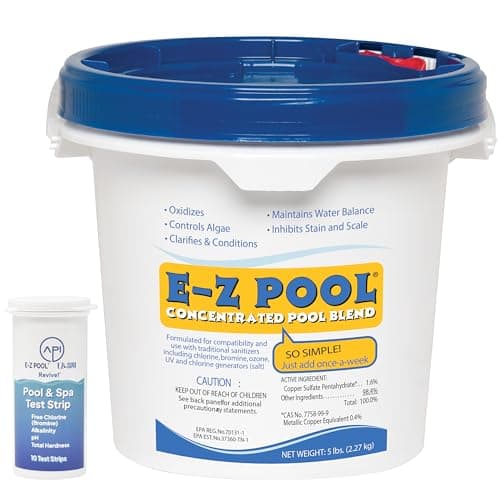 EZ Pool Concentrated Pool Blend Water Care 5 lb with Test Strips