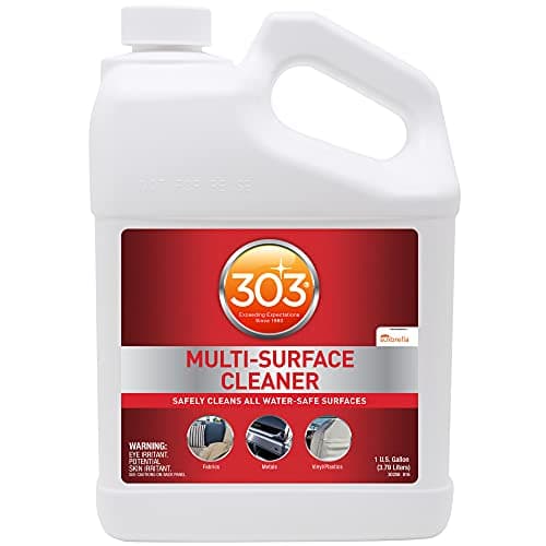 303 Products Multi-Surface Cleaner - Safely Cleans All Water Safe Surfaces, Including All Types of Fabric and Vinyl, Rinses Residue Free, Manufacturer Recommended, 1 Gallon (30570)