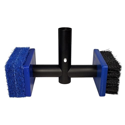 Pool Tile Brush Scrubber 2-in-1 Scrub and Scour Waterline Tile Scale Cleaner - Easily Clean Swimming Pool Tiles Flip Brush