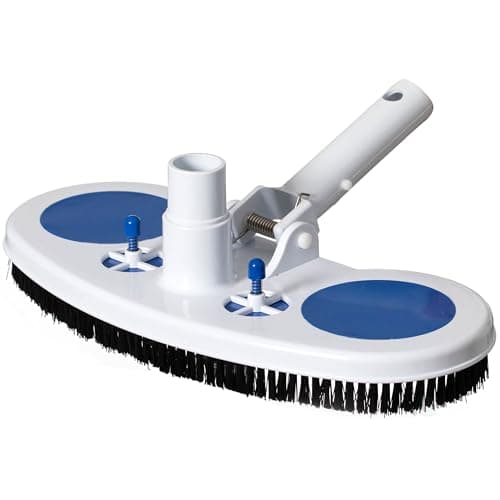 Quickway Imports Manual Weighted Swimming Pool Surface Cleaner Vacuum Head for Vinyl-Lined System with Dual Air-Relief Valves Swivel Hose Connector Ideal for Inground Above Ground and Residential Use