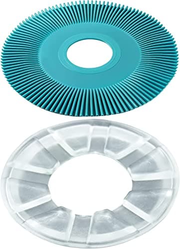 Funmit K12896 Pool Cleaner Pleated Seal K12894 K12895 Replacement and K12059 Clear Foot Pad Disc Replacement for Pentair Kreepy Krauly Vac Automatic Pool Cleaner 360040 360042
