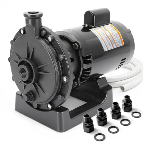 PB4-60 Pool Booster Pump 3/4 HP with Hose Kit, Compatible with Polaris 280/380/3900 Sport, Reinforced 2-Bolt Design, 1440 GPH High Flow, 140 Ft Lift, Ultra-Quiet, Pure Copper Motor Replacement Pump