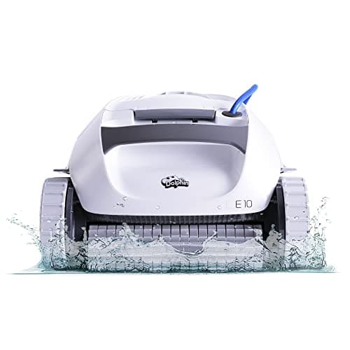 Dolphin (2026 Model) E10 Automatic Robotic Pool Vacuum Cleaner, Active Scrubber Brush, Top Load Filters Access, Ideal for Above-Ground Pools up to 30 FT in Length