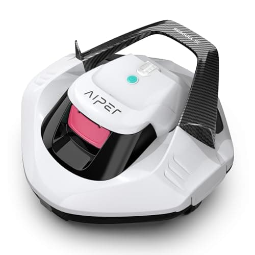 AIPER Cordless Robotic Pool Cleaner, Pool Vacuum with Dual-Drive Motors, Self-Parking Technology, Lightweight, Perfect for Above-Ground/In-Ground Flat Pools up to 40 Feet (Lasts 90 Mins)