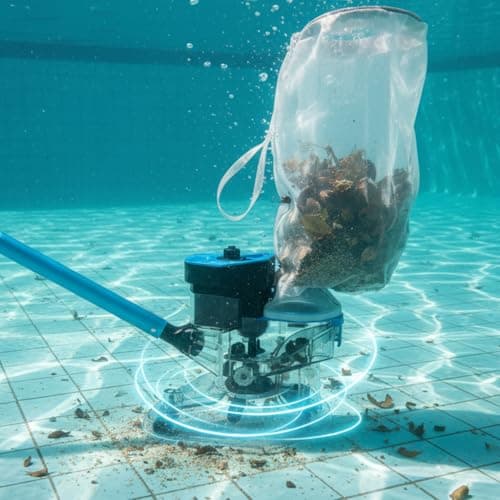 Pool Stomach 55 High-Power Cordless Pool Vacuum Cleaner for Inground & Above Ground Pools | MAX 75-Min Runtime, XL 24 GPM Suction for Heavy Debris | Includes 2 Extra Large (10L) Filter Bags