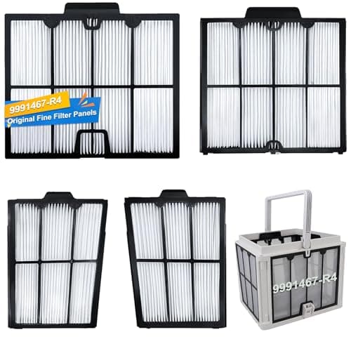 Replace Part#9991467-R4 Ultra-Fine Filter Panels Compatible with Dolphin Robotic Pool Cleaners,Pleated Cartridge Filter Replacement for Dolphin S200,Proteus DX4,Active 20,Active 30,S300i,M600