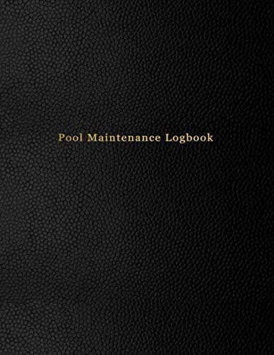 Pool Maintenance Logbook: Swimming pool client maintenance journal for business owners | Chemical tracking and repair log book | Black leather print paperback