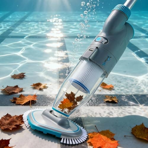 Pool Stomach 50 PRO 2026 Cordless Handheld Pool Vacuum Cleaner for In-Ground & Above Ground Pools, Spas, Hot Tubs Pro-Grade Suction (32 GPM), up to 60-Min Runtime, Heavy-Duty Debris Cleaner