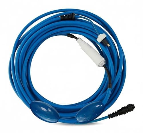 9995862-60ft Blue Cable Only Compatible with Dolphin Pool Robot Nautilus CC Plus [Non WiFi], M200, 9995862, Includes 2 Big Floats and Swivel for Tangle-Free Operation [2 Prongs] Updated Version