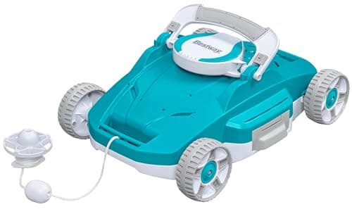 Bestway AquaTronix G200 Robotic Pool Vacuum Cleaner | Ideal for Flat-Bottom Inground or Above Ground Swimming Pools Up to 538 Sq Ft | Cordless Design with 90 Mins Run Time