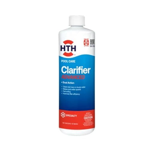 HTH 67212 Swimming Pool Care Clarifier Advanced - Crystal Clear Water in 24 Hours; Restores Clarity & Sparkle to Dull, Hazy or Cloudy Pool Water, Improves Filter Efficiency, Fast Acting