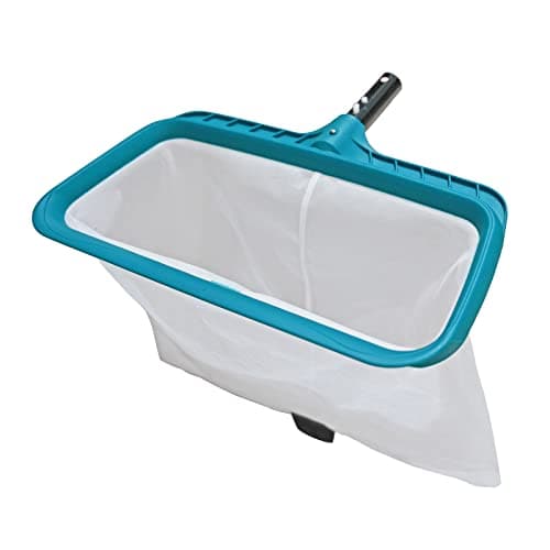 POOLWHALE Professional Pool Skimmer Net, Heavy Duty Swimming Leaf Rake Cleaning Tool with Deep Fine Nylon Mesh Net Bag