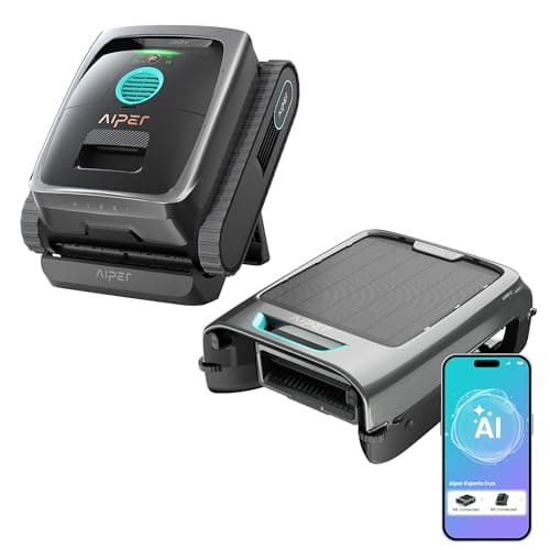 (2026 New) AIPER Experts Duo: Scuba V3 & Surfer S2, 360° Top-to-Bottom Cleaning, 7 Day Hands-Free Care, 10x Faster Pool Cleaning with AI Patrol, Smart Parking & Water Quality Maintenance