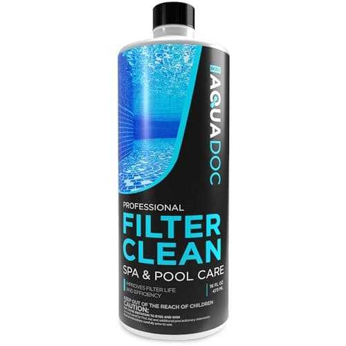 Hot Tub Filter Cleaner Soak, Pool Filter Cleaner & Pool Cartridge Cleaner - Spa Filter Cleaner Soak & Spa Filter Cleaning Solution for HotTub Cartridges. Easy to Use Filter Degreaser - AquaDoc PT