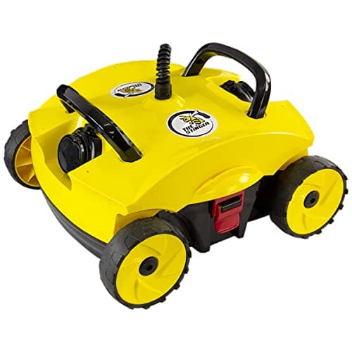 Aqua Select Stinger Robotic Pool Cleaner | Automatic Above Ground Pool Vacuum with Dual Filters, Bottom Scrubbers & 40 ft Cord | Fast Cleaning Up to 85 GPM | No Bags Required