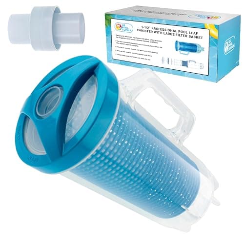 U.S. Pool Supply Pool Leaf Catcher - Heavy Duty Inline Pool Leaf Canister, Vacuum for Inground Cleaner - Cleaning Filter Basket & Mesh Bag, Catch Leaves Debris, Compatible Replacement for Most Brands