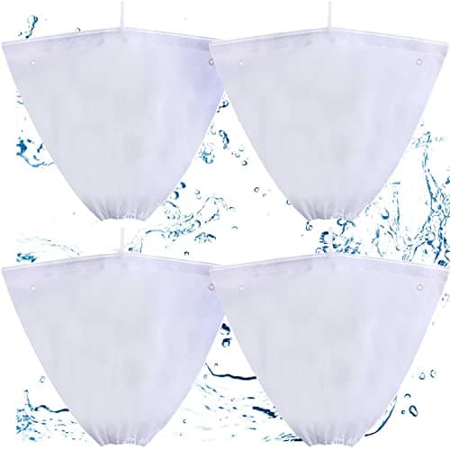 Riakrum 4 Pcs Pool Cleaner Fine Filter Bag Pool Spa Part Replacement Compatible with Aquabot Products 8114 Wheeled Aquabot Cleaners S2-40 S2-50 Pura 4X Pura 5X Pura S2-4x Pura S2-4xi Pura S2-5x