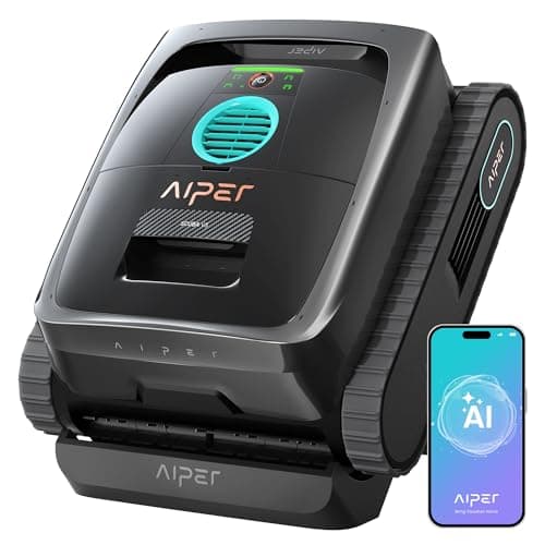 (2026 New) AIPER Scuba V3 AI Vision Cordless Robotic Pool Cleaner, Include Wireless Charging Dock, Smart Waterline Parking & Featherlight Design, Micromesh Multi-Layer Filtration