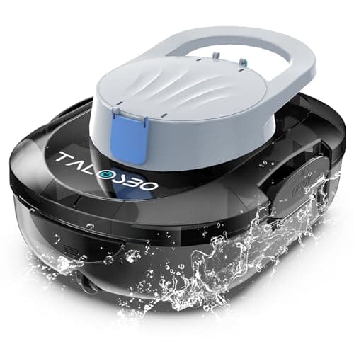 TALOSBO S1 PRO Cordless Pool Vacuum – Powerful Robotic Cleaner for Above-Ground Pools up to 1076 Sq.ft, 120-Min Runtime, 2.5H Fast Charging, Smart Auto-Parking Design