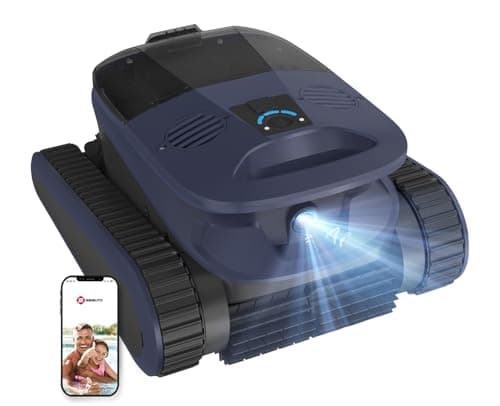 Pool Vacuum,Seauto New Shark Robotic Pool Cleaner for Inground Pools,4 Brushes&Motors,Waterline Only Mode,AI Sonar Navigation,180-Mins Runtime Sucks up to 3,230 Sq.ft