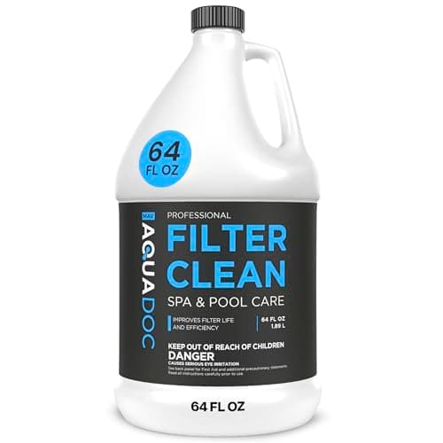 AquaDoc Spa & Hot Tub Filter Cleaner Soak - 64oz - Pool Filter Cleaner & Cartridge Cleaning Solution - Made in USA