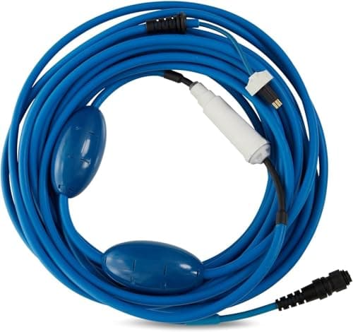 99958821-60ft Blue Cable Only Compatible with Dolphin Pool Robot Nautilus CC Plus WiFi, Includes 2 Big Floats and Swivel for Tangle-Free Operation, Pool Robot Cable 99958821-3 Pin