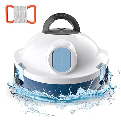 Y10 Cordless Robotic Pool Cleaner, Automatic Pool Vacuum - 90 Mins Runtime, Powerful Suction, Self-Parking, Lightweight for Above/Inground Pools Up to 65ft/1100 Sq.Ft (White)