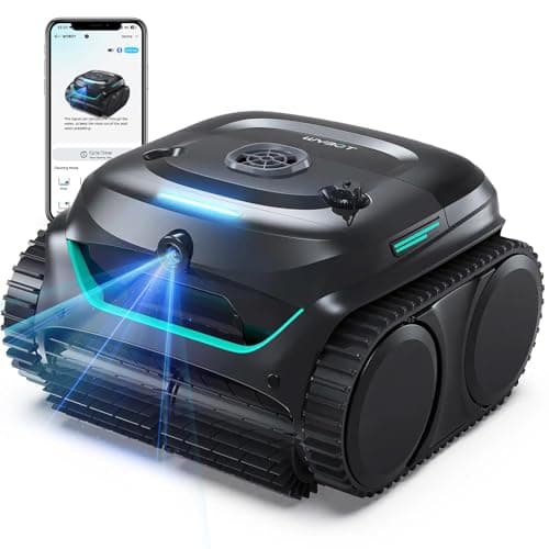(2026 New) WYBOT C2 Vision Cordless Pool Cleaner with AI Camera, 8 Mode Pool Vacuum for Inground Pool, Ultra-fine Filtration System and Powerful Suction, Waterline Cleaning, Black Green