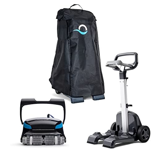 Dolphin Nautilus CC Supreme Wi-Fi Automatic Robotic Pool Vacuum Cleaner Includes Caddy and Classic Cover for Storage and Protection, Ideal for In-Ground Pools up to 50 FT