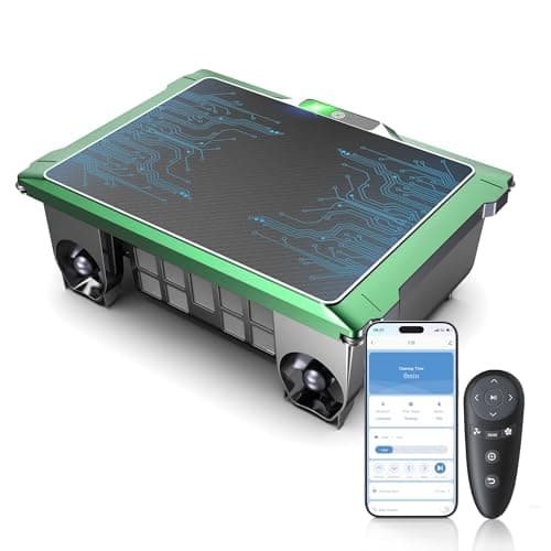 T2B Solar Pool Skimmer Robot via App & Remote Control, 2026 Upgraded Automatic Robotic Pool Surface Cleaner with 24/7 Cleaning, Dual Charging, Auto-Dock & Smart Nav, Inground & Above-Ground Pools
