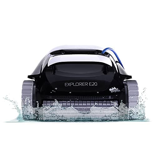 Dolphin (2026 Model) Explorer E20 Automatic Robotic Pool Vacuum Cleaner, Wall Climbing, Active Scrubber Brush, Ideal for In-Ground Pool up to 33 FT in Length