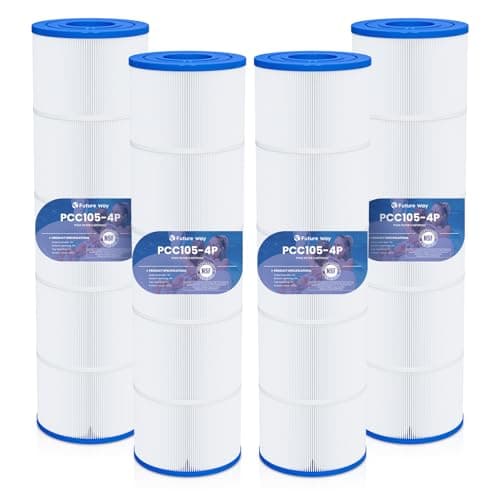 Future Way CCP420 Pool Filter Cartridges Replacement for Pentair Clean & Clear Plus 420, Replace Pentair R173576, Pleatco PCC105-PAK4, 420 sq.ft, 4-Pack