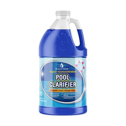 Pool Clarifier & Water Flocculant – Super Concentrated Floc for Cloudy Above Ground & Inground Swimming Pools – 64 oz – Chlorine, Saltwater, Chemicals Compatible – 1 oz Treats 5,000 Gallons