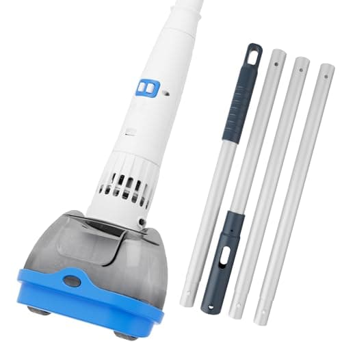 Rechargeable Hot Tub Vacuum Cleaner for Spa - Magnetic Drive System, Ultra Fine Mesh Filter for Small Particle, Spot Cleaning for Above-Ground Inground Pools, 60 Mins (Blue)