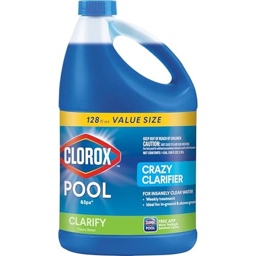 Clorox® Pool&Spa™ Swimming Pool Crazy Clarifier, Creates Crystal Clear Pool Water, 128 Fl Oz (Pack of 1)