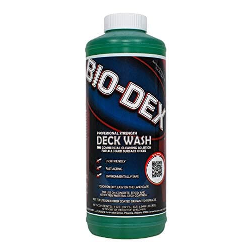 Bio-Dex Deck Wash (1 qt) - Fast Acting, Cleans Pool Decks, User Friendly & Environmentally Safe